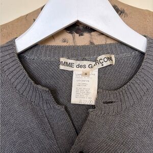 Comme des Garcons Charcoal Cardigan for Women